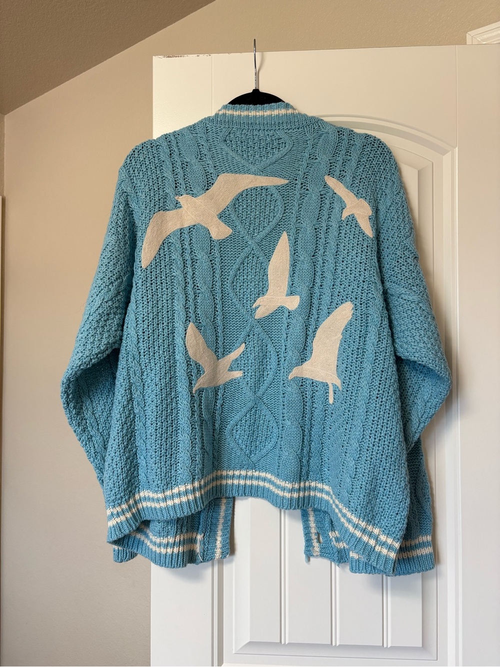 Coastal Cable-Knit Seagull Sweater Cardigan - Taylor Swift 1989
